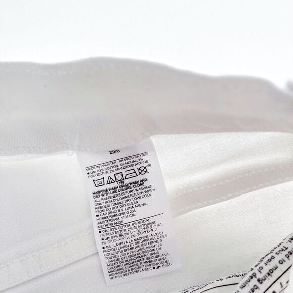 Banana Republic Womens Denim Cropped Bootcut Jeans White Size 8 - Picture 6 of 12